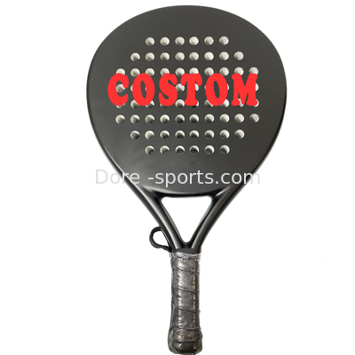 OEM  Padel Glassfiber Carbon Padel Racket 38mm Custom Logo And Design Racket For Competition Factory