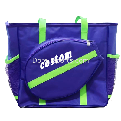 Custom Tennis Racket Bag Padel Tote Carry Bag Hot Pink Wholesale Zipper Sports Pickleball Paddle Bag