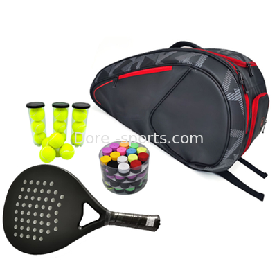 Custom Leather Material Padel Accessories Racquet Sport Bags Paddle Cover Racket Bag