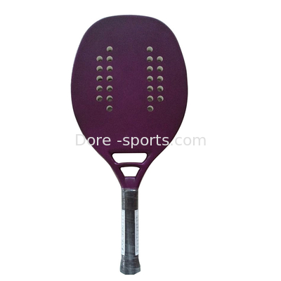 Custom  High End Padel Racket With Multiple Holes At The Triangle For The Play Beach Tennis