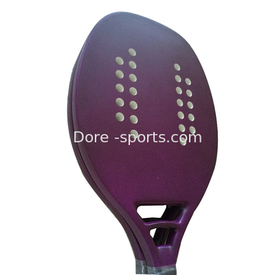 Custom  High End Padel Racket With Multiple Holes At The Triangle For The Play Beach Tennis