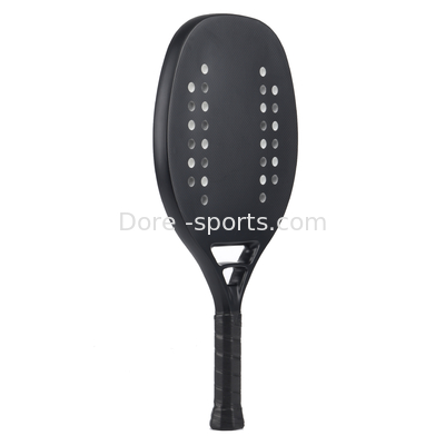 Custom  High End Padel Racket With Multiple Holes At The Triangle For The Play Beach Tennis