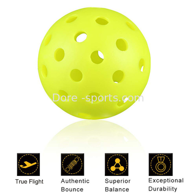 Uniker Sport Outdoor Pickleball Balls 40 Holes Training Pickleball USAPA Pickleball Competition Ball