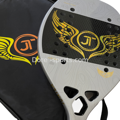Customize Professional Design High Quality Beach Tennis Rackets OEM Chameleon Painting 3K Carbon  Beach Tennis racket