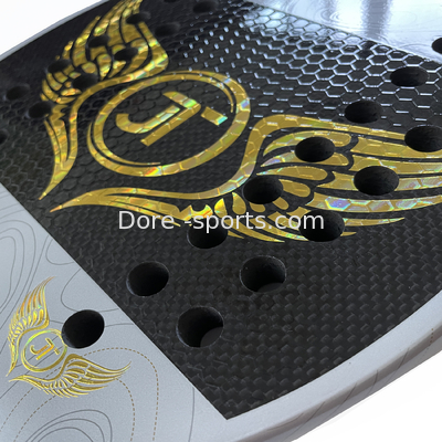 Customize Professional Design High Quality Beach Tennis Rackets OEM Chameleon Painting 3K Carbon  Beach Tennis racket