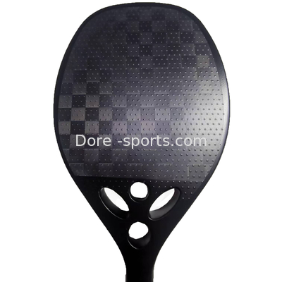 Factory Wholesale Price Beach Teniis With Multiple Holes At The Triangle  Canbon Fiber Material 18k Beach Tennis Rackets