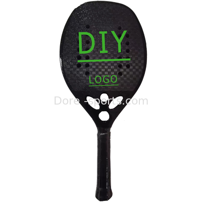 Factory Wholesale Price Beach Teniis With Multiple Holes At The Triangle  Canbon Fiber Material 18k Beach Tennis Rackets