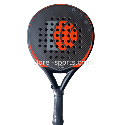 Hot Sale Padel Custom Design Your Logo 3K Carbon  Padel Racket ,Paddle Tennis Racket Round Racket Athlete Favorite