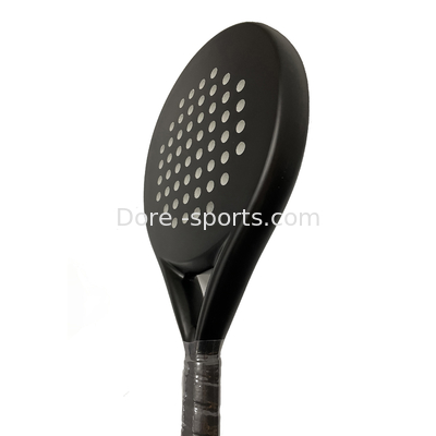Hot Sale Padel Custom Design Your Logo 3K Carbon  Padel Racket ,Paddle Tennis Racket Round Racket Athlete Favorite