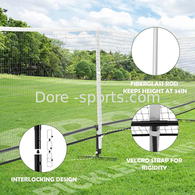 Latest Design Pickleball Net Steel 22ft Customized Pickleball Net With Carry Bag Wholesale