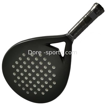 OEM Manufacturer Popular 3K 12K 18K Carbon Fiber Different Shape Custom Design Padel Rackets Padel Beach Rackets