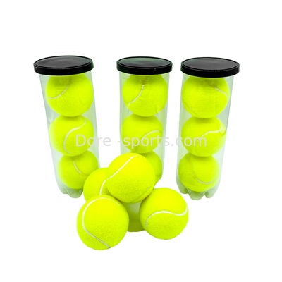 DD043 Professional Customized logo 2.5 Inches 20%-57% Wool Tennis Ball For Training