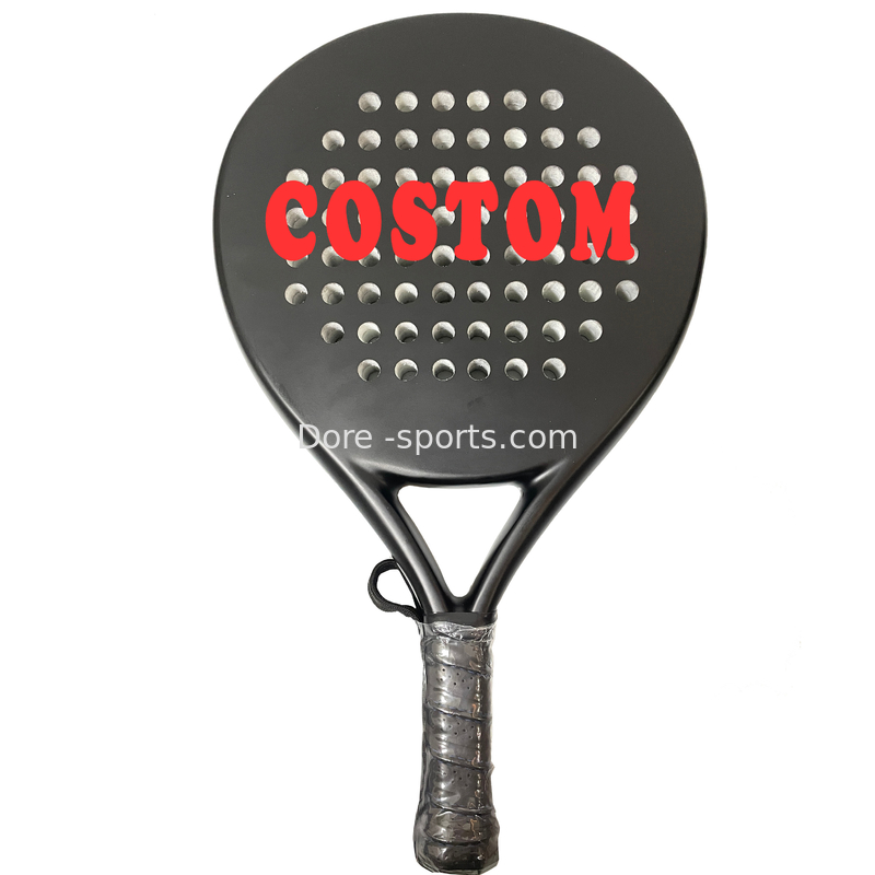 OEM  Padel Glassfiber Carbon Padel Racket 38mm Custom Logo And Design Racket For Competition Factory