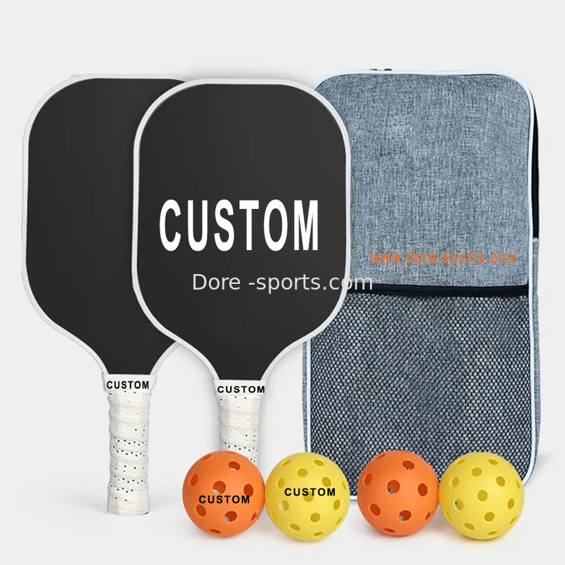 USA Pickleball Approved Rough Texture Carbon Surface for Spin & Cushioned Perforated Contour Grip Against Slipperiness